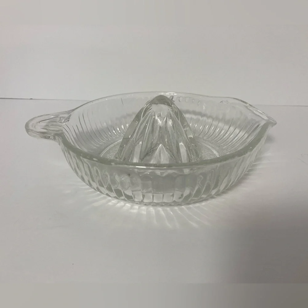 Vintage hand held Glass juicer